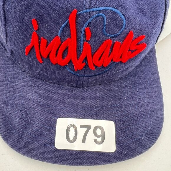 Cleveland Indians The Games One Size Fits All Blue Navy Red Snap Back Cap Hat - Picture 11 of 11